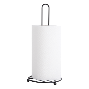Paper towel holder, black metal