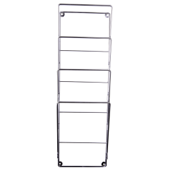 Væghængt Magasinholder, Krom metal