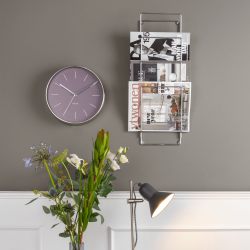 Væghængt Magasinholder, Krom metal