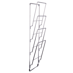 Væghængt Magasinholder, Krom metal