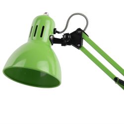 Tischleuchte, Metall klar grn