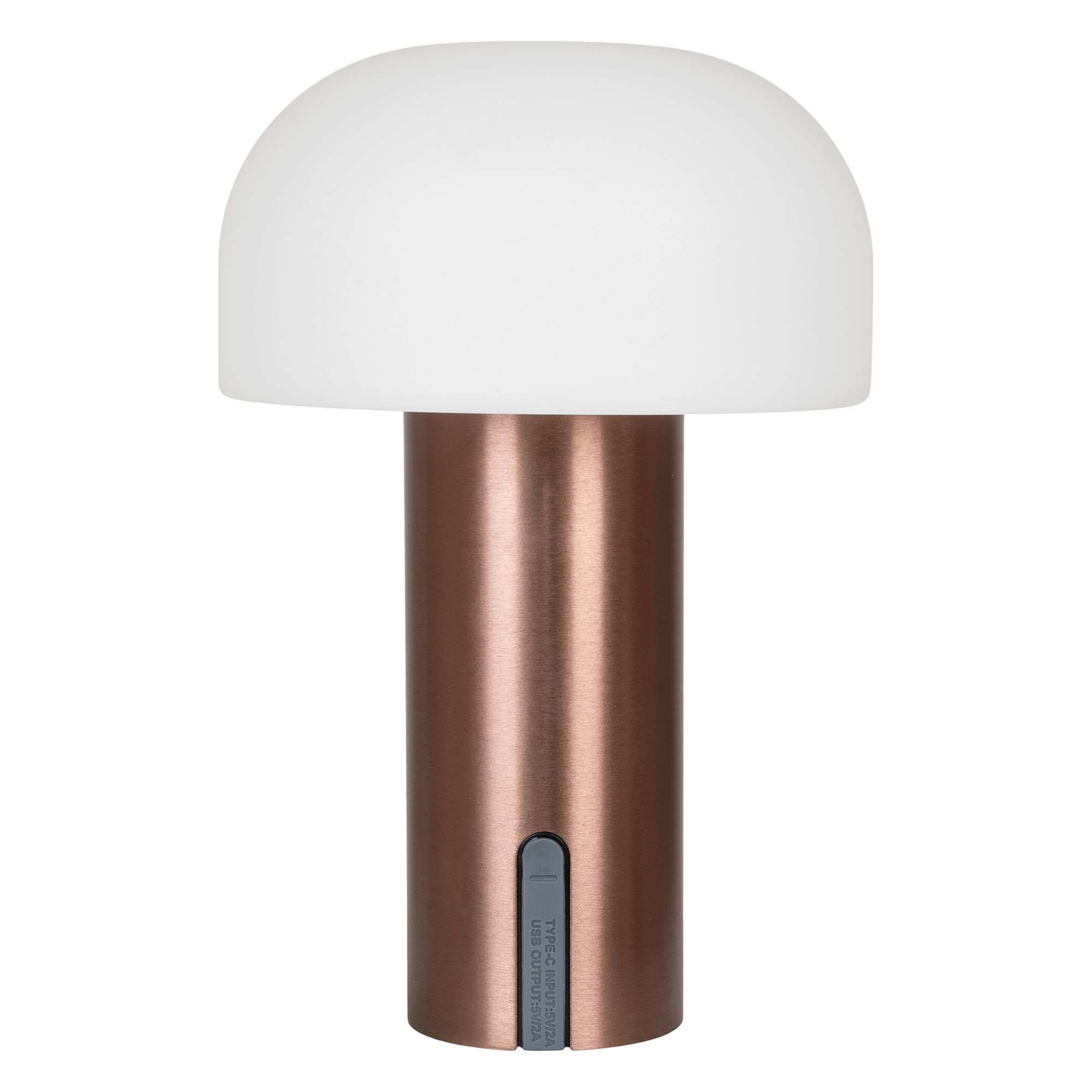 Billede af LED trådløs bordlampe, hvid/kobber, udendørs