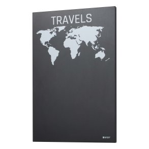 Magnetische Stahl-Kreidetafel 40 x 60 cm. Travels