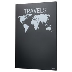 Magnetische Stahl-Kreidetafel 90 x 60 cm. Travels