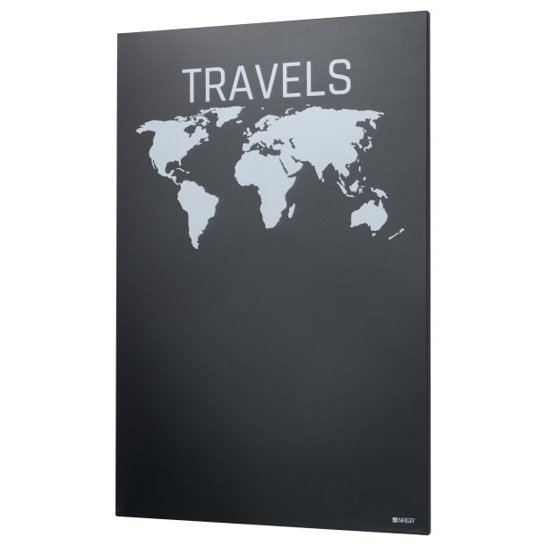 Magnetische Stahl-Kreidetafel 90 x 60 cm. Travels