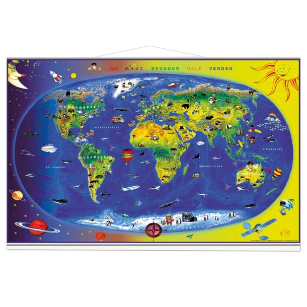 world map for kids