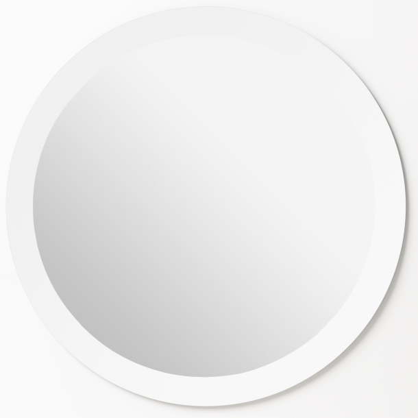Cirkel 70 cm. magnetisk spejl med hvid kant