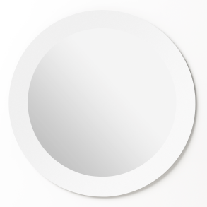 Circle 50 cm. magnetic mirror with a white border