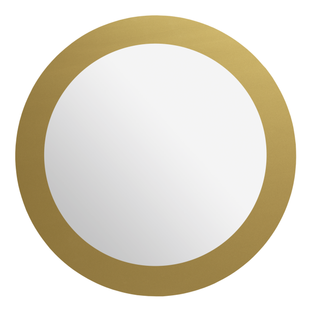 Cirkel 50 cm. magnetisk spejl med guld kant