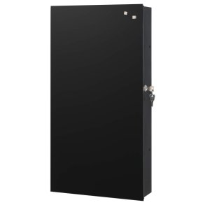 Black Glass Magnetic Medicine Cabinet