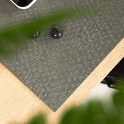 Schreibtischunterlage, Leinwand, Grau