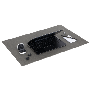 Schreibtischunterlage, Leinwand, Grau