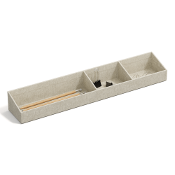 Fcheraufgeteilter Stifthalter, Leinwand, Natur