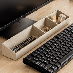 Fcheraufgeteilter Stifthalter, Leinwand, Natur