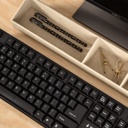 Fcheraufgeteilter Stifthalter, Leinwand, Natur