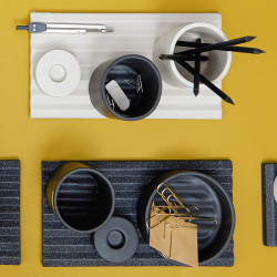 Zahnbrstenbecher aus weier Keramik