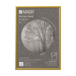 Picture frame, 21x29.7 cm, gold matt