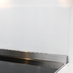100 x 50 cm. PURE White Magnetic Splashback
