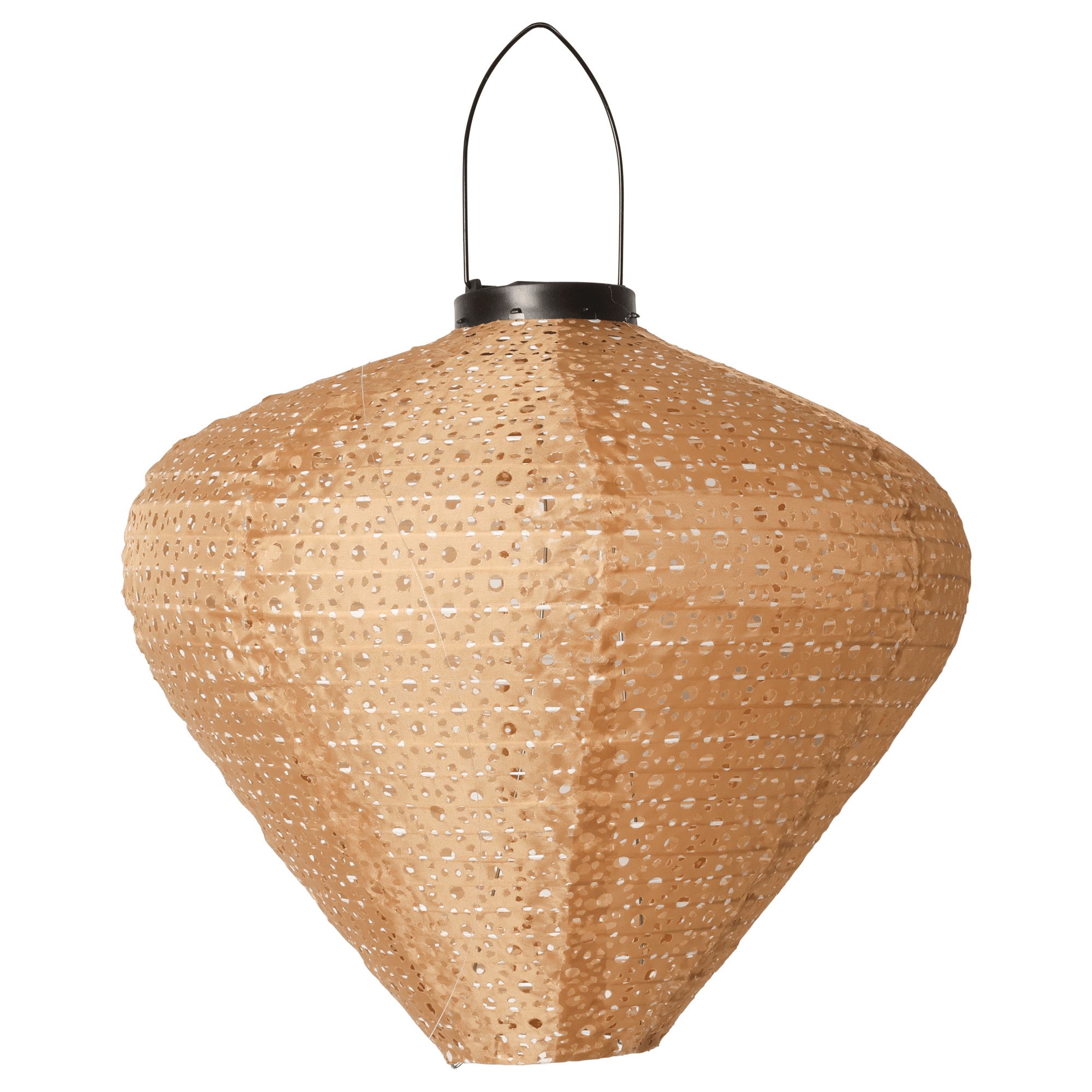 Billede af Solcelle lanterne, pære facon, terracotta