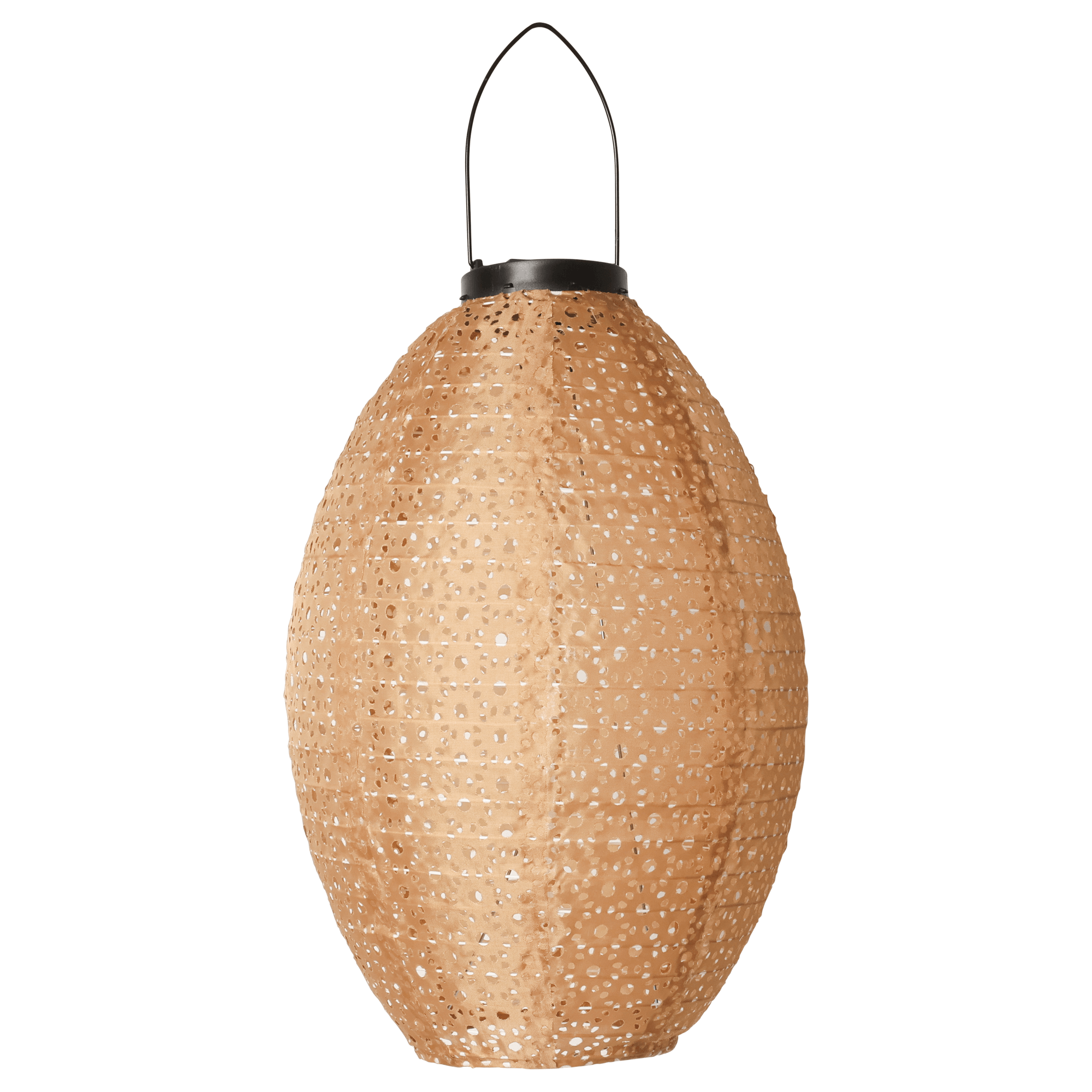 Billede af Solcelle lanterne, høj oval, terracotta