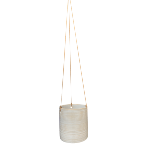 Hanging plant pot, White.
