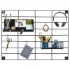 60 x 80 cm. Metal Wall Grid, Black