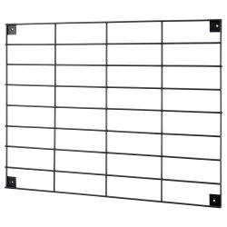 60 x 80 cm. Metal Wall Grid, Black