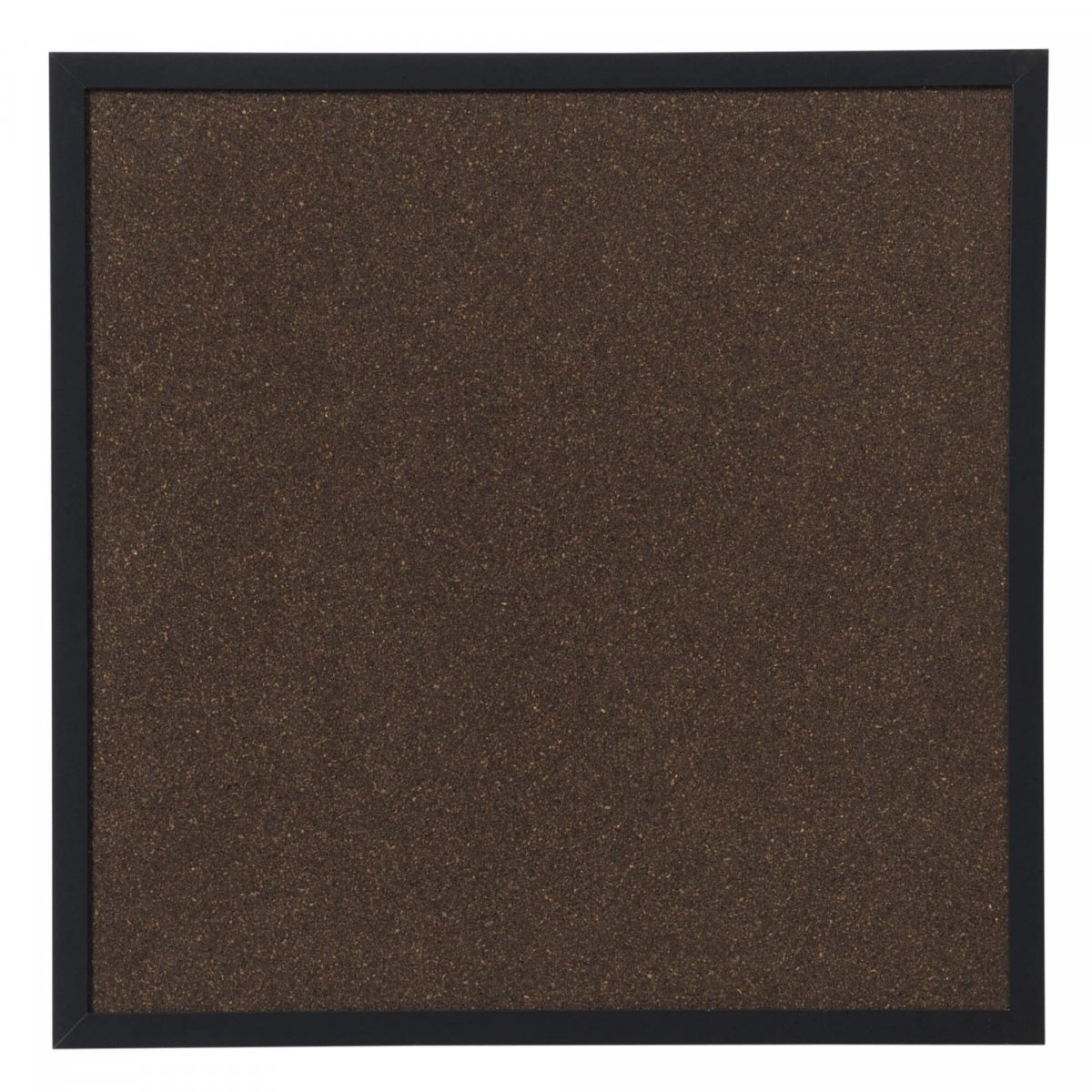 Naga Dark Cork Pinnwand mit schwarzem Rahmen - 60 x 60 cm.
