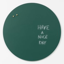 Kreis 57 cm. Magnetische grne Kreidetafel ohne Rahmen