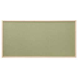 100 x 50 cm. Green pin board with wooden frame