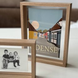 Double-sided photo frame, 10x15 cm, wood