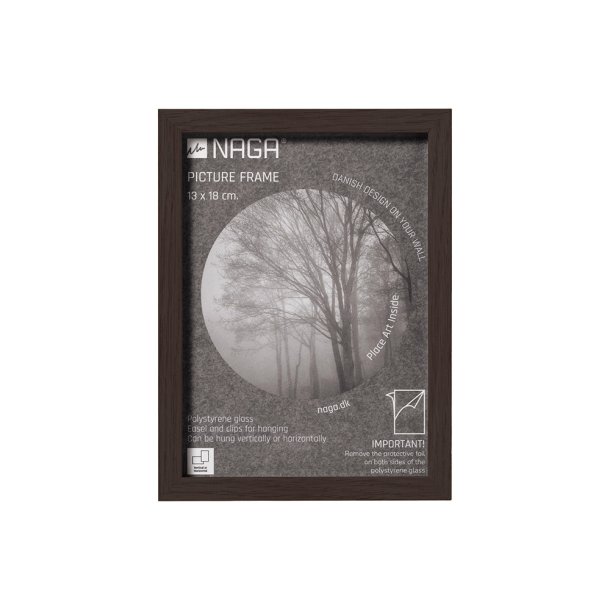 Tavelram, 13x18 cm, m�rk ek