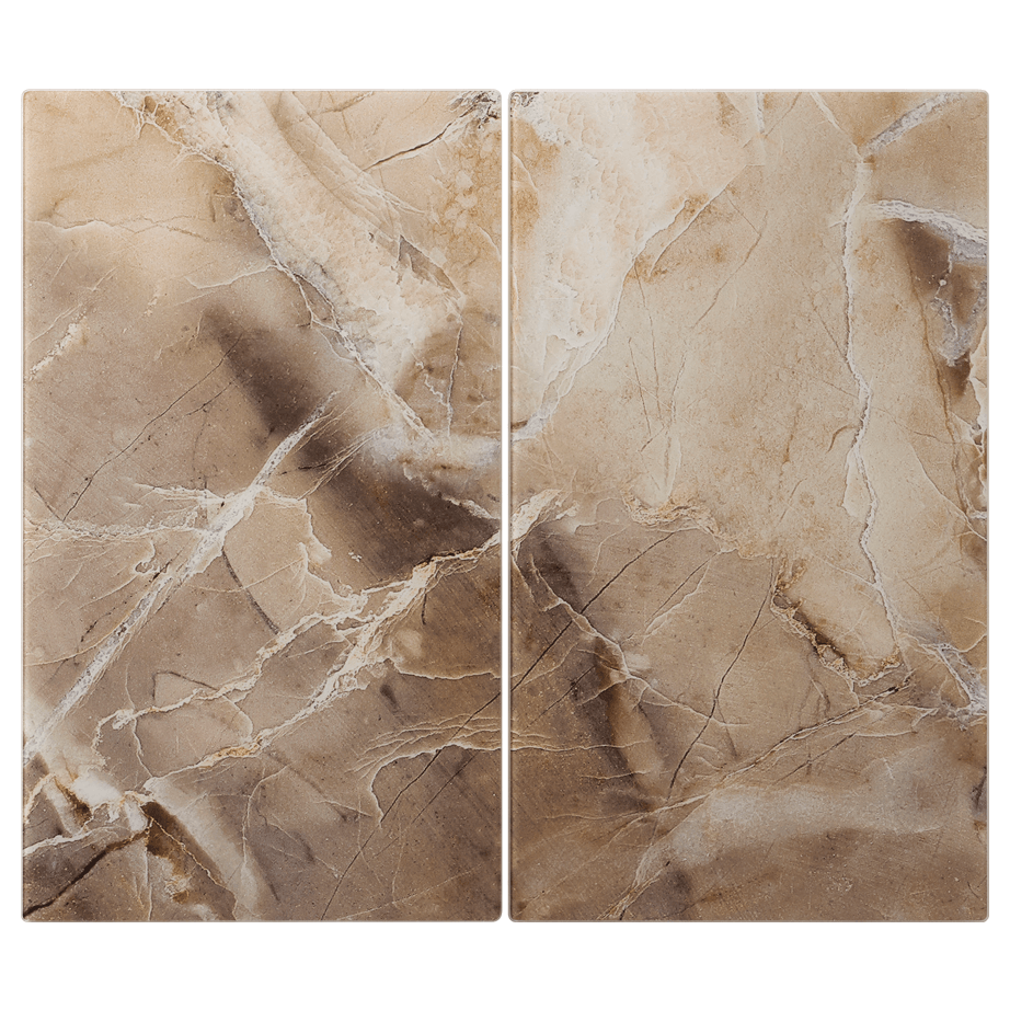Skærebrætter Hærdet Glas Beige Marmor
