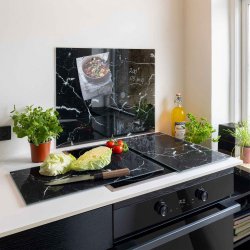 Schneidebretter aus geh�rtetem Glas, Schwarzer Marmor