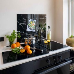 Schneidebretter aus geh�rtetem Glas, Schwarz