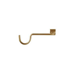 Wall hook in gold-colored metal, 10 cm.