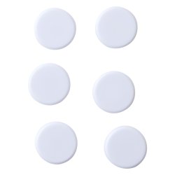 Whiteboard magneter, Hvid, 6 stk