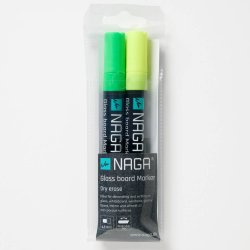 4,5 mm. Kreide Marker Green & Yellow, trocken abwischbar
