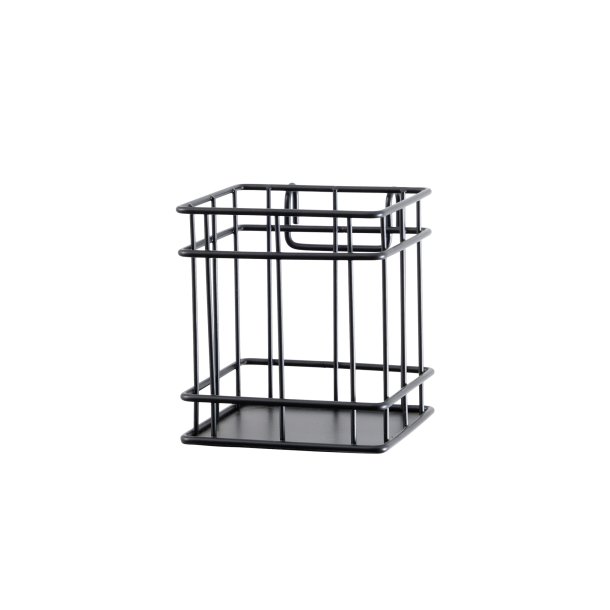 Pen holder for metal wall grid, Black