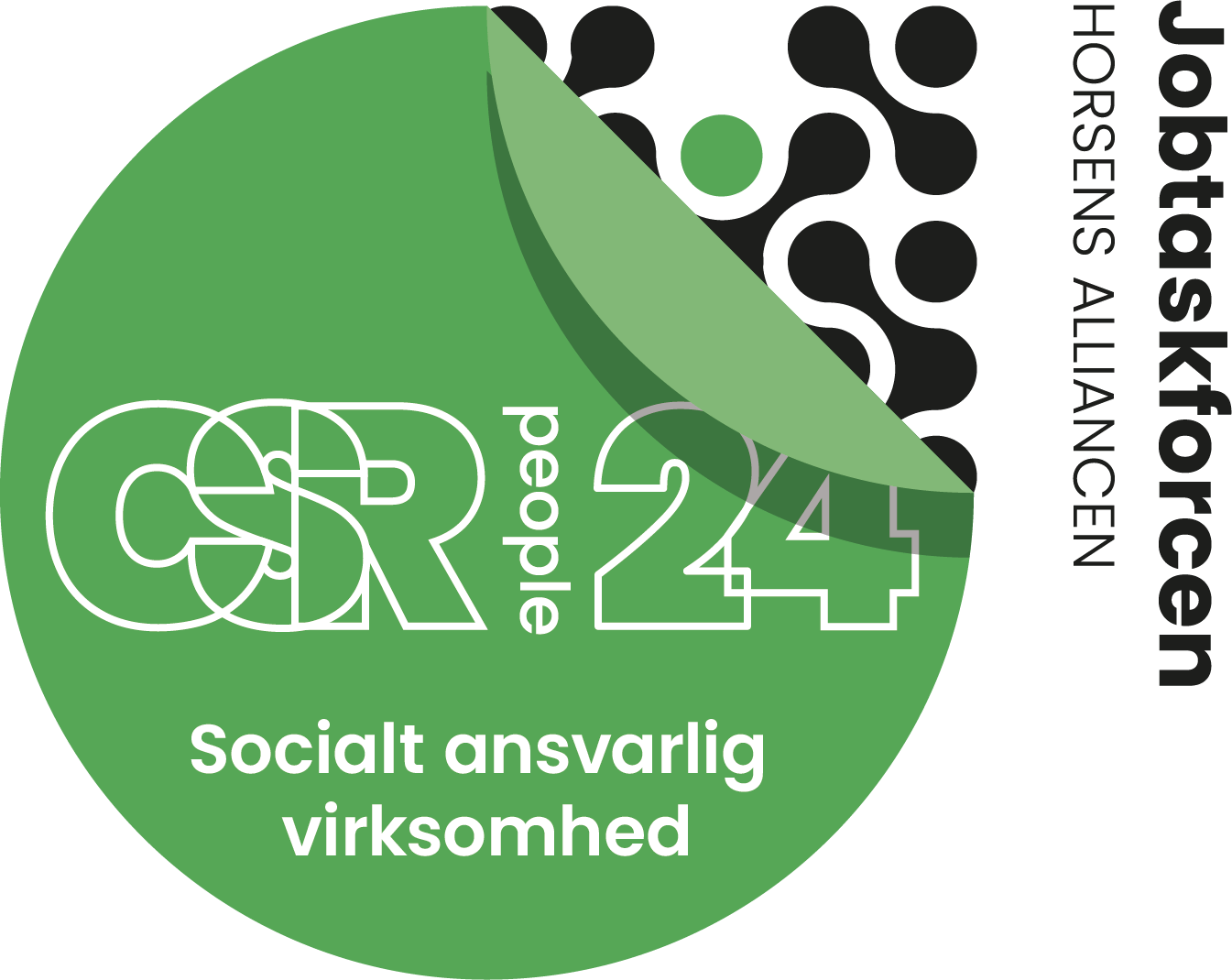 Rundt badge CSR people certifikat