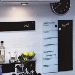 40 x 60 cm. Glass week planner Swedish