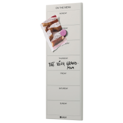 Magnetic meal planner board 20 x 60 cm. Beige