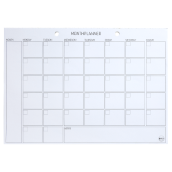 A4 Planning pad, Monthplanner, English