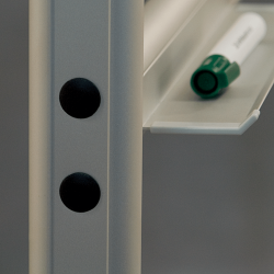 Dobbeltsidet mobil whiteboard tavle 180 x 120 cm.