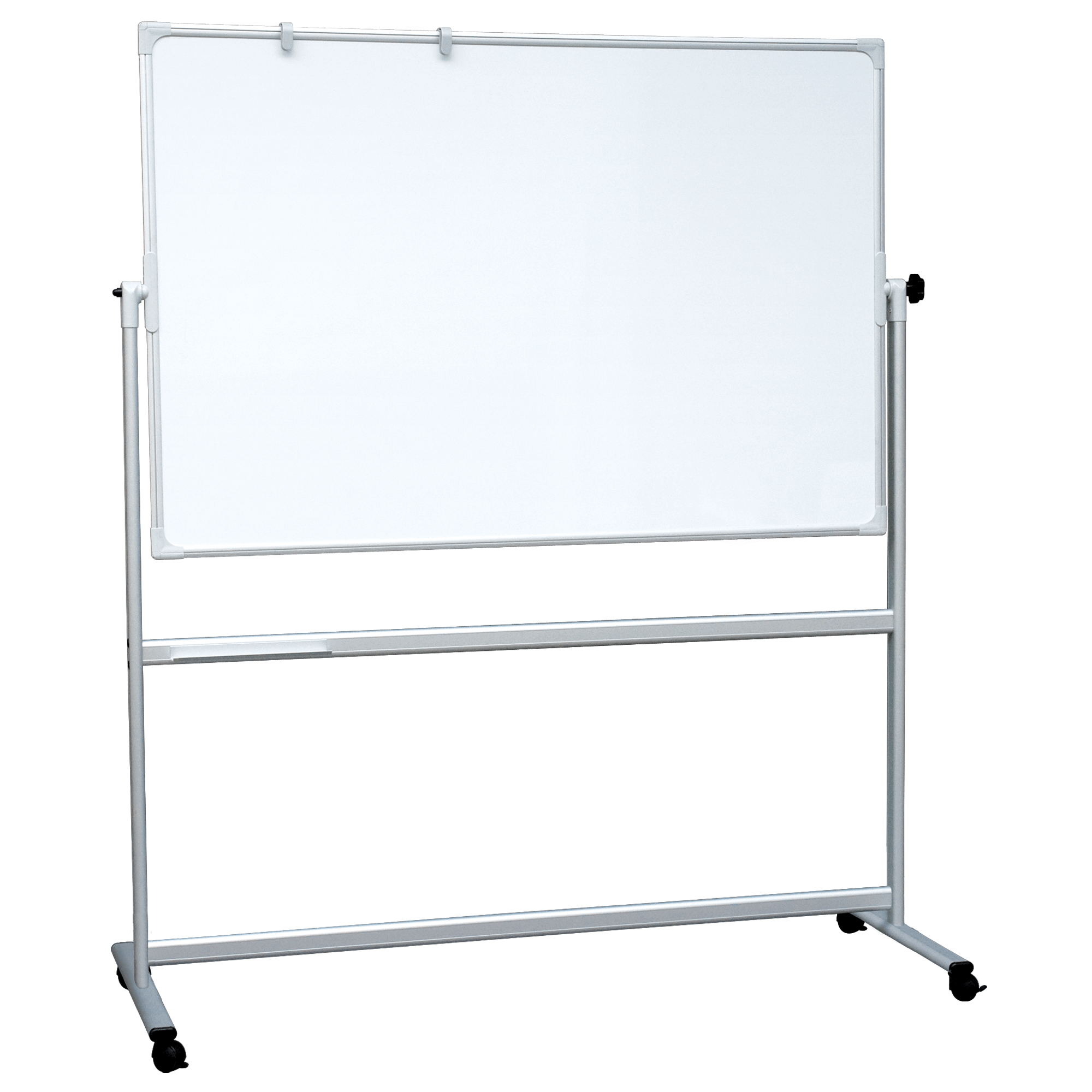 Dobbeltsidet mobil whiteboard tavle 120 x 90 cm.