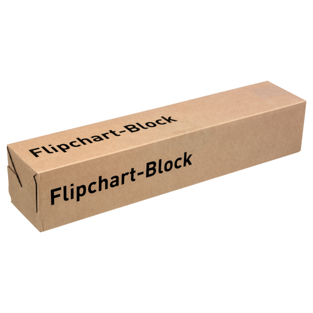 Flipchart block, 68 x 93cm squared and blank