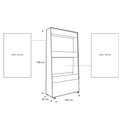 Rocada Natur dobbeltsidet mobil whiteboard
