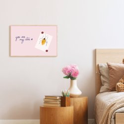 Whiteboard med tr�ram, Rosa, 88,5 x 58,5 cm