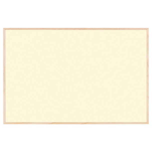 Whiteboard med tr�ram, Gul, 88,5 x 58,5 cm