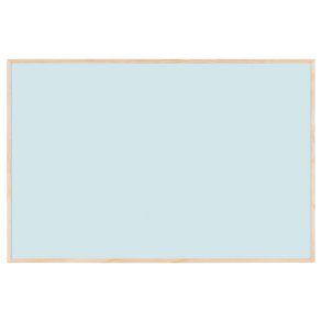 Whiteboard med tr�ram, Ljusbl�, 88,5 x 58,5 cm